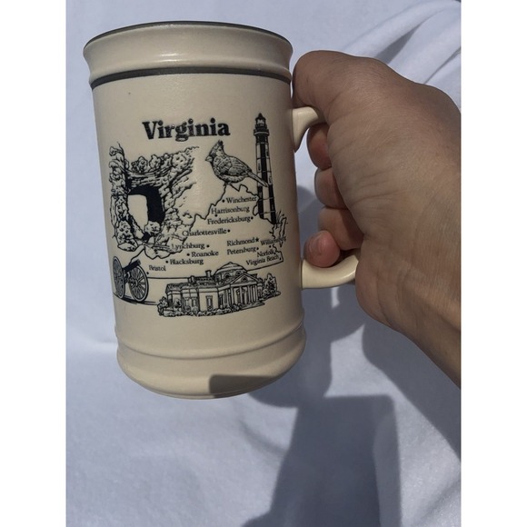 Other - Vintage Virginia The Old Dominion Otagiri Souvenir Coffee Mug Blue Interior